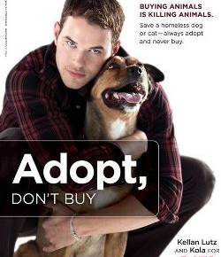 Kellan Lutz, de Crepúsculo, e outros famosos em campanhas da Peta