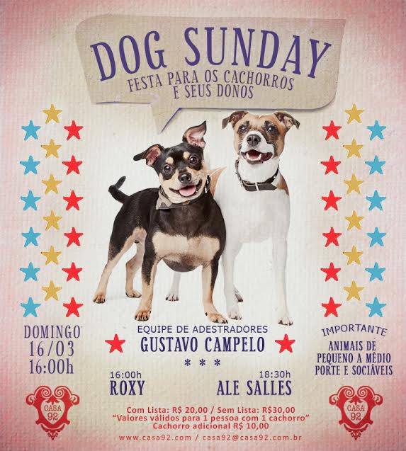 Festa para cachorro Dog Sunday